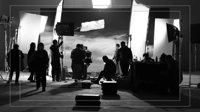 探花专业拍摄团队工作场景